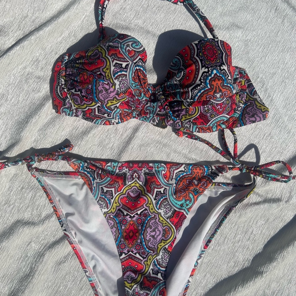 Victoria's Secret Multicolor Paisley Bikini